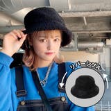 ブラック | リバーシブルファーボアハット 韓国 韓国ファッション 秋 冬 秋冬 | WEGO【WOMEN】