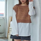 オレンジソノタ | ロンTSETショートニットベスト 韓国 韓国ファッション 秋 冬 秋冬 | WEGO【WOMEN】