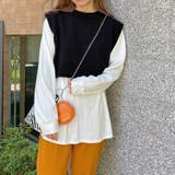 ブラック | ロンTSETショートニットベスト 韓国 韓国ファッション 秋 冬 秋冬 | WEGO【WOMEN】