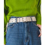 オフホワイト | ダブルハトメベルト | WEGO【WOMEN】
