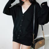 ブラック | ドロップショルダーニットカーディガン レディース メンズ | WEGO【WOMEN】