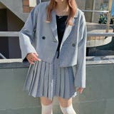 ブラックチェック1 | ショートテーラードジャケット 韓国 韓国ファッション | WEGO【WOMEN】