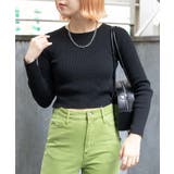 ブラック | コンパクトリブニット 韓国 韓国ファッション 秋 冬 秋冬 | WEGO【WOMEN】