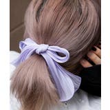 Lパープル | オーガンジーリボンヘアゴム | WEGO【WOMEN】