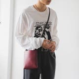 ワイン | フェイクレザーミニマルポシェット | WEGO【MEN】