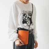 オレンジソノタ | フェイクレザーミニマルポシェット | WEGO【MEN】