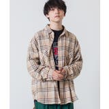 ベージュチェック1 | BIGネルシャツ | WEGO【MEN】