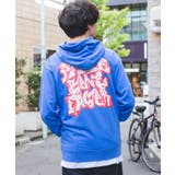 柄5（ブルー系） | グラフィックプルパーカー 韓国 韓国ファッション ストリート系 | WEGO【MEN】