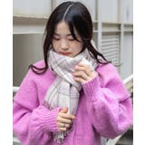 Lピンク | 大判ストール 韓国 韓国ファッション 秋 冬 秋冬 チェック柄 | WEGO【WOMEN】