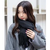 ブラック | 大判ストール 韓国 韓国ファッション 秋 冬 秋冬 チェック柄 | WEGO【WOMEN】