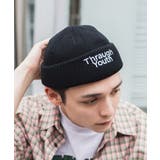 ブラック/ゴシックロゴ | ロゴ2WAYショートビーニー 韓国 韓国ファッション ストリート系 | WEGO【MEN】