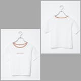 ロゴ刺繍リブTシャツ | WEGO【WOMEN】 | 詳細画像27 