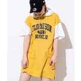 イエロー | フードレイヤードワンピース | WEGO【WOMEN】