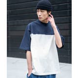 ネイビー | ヘビーウエイト フットボールルーズTシャツ | WEGO【MEN】