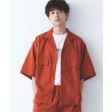 リネンライクフラップポケット5分袖シャツ | WEGO【MEN】 | 詳細画像18