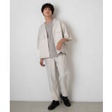 リネンライクフラップポケット5分袖シャツ | WEGO【MEN】 | 詳細画像27