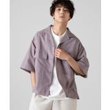 リネンライクフラップポケット5分袖シャツ | WEGO【MEN】 | 詳細画像34