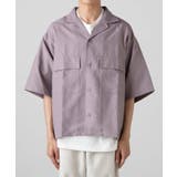 リネンライクフラップポケット5分袖シャツ | WEGO【MEN】 | 詳細画像47