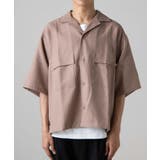 リネンライクフラップポケット5分袖シャツ | WEGO【MEN】 | 詳細画像48