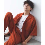 Dオレンジ | リネンライクフラップポケット5分袖シャツ | WEGO【MEN】