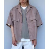 ラベンダー | リネンライクフラップポケット5分袖シャツ | WEGO【MEN】
