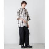 レトロチェックBIGシャツ(5分袖) | WEGO【MEN】 | 詳細画像4