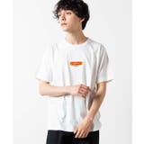 ホワイト | ファイヤーロゴ刺繍Tシャツ | WEGO【MEN】
