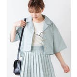 グリーンチェック1 | リネンライクシャツジャケット | WEGO【WOMEN】
