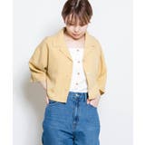 イエロー | リネンライクシャツジャケット | WEGO【WOMEN】