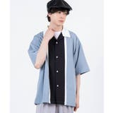 柄2 | カラースウィッチングBIGシャツ(5分袖) | WEGO【MEN】