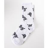 バラ総柄リブソックス | WEGO【WOMEN】 | 詳細画像1