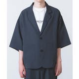 ハーフスリーブビックシルエット5分袖テーラードジャケット | WEGO【MEN】 | 詳細画像4