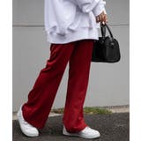 レッド | ポンチセンタープレスフレアパンツ レディース フレア | WEGO【WOMEN】