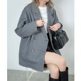 ブラックチェック1 | ダブルテーラードジャケット 韓国 韓国ファッション | WEGO【WOMEN】