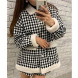 千鳥(ホワイト) | ツイードボアジャケット 韓国 韓国ファッション | WEGO【WOMEN】