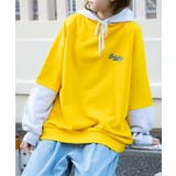 イエロー | グラフィックロゴTシャツドッキングパーカー 韓国 韓国ファッション | WEGO【WOMEN】