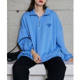 ブルー | オーバーサイズハーフジッププルオーバー レディース 秋 | WEGO【WOMEN】
