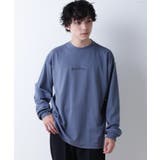 ブルー | シンプルロゴ刺繍ロンT 秋 冬 | WEGO【MEN】
