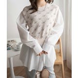 柄2 | シャツレイヤードニットベスト 秋 冬 | WEGO【WOMEN】