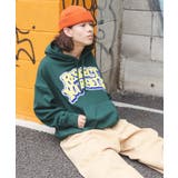 ダークグリーン | ヘビーウエイト グラフィティプルパーカー 秋 | WEGO【WOMEN】