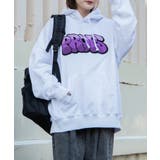 ホワイトその他 | ヘビーウエイト グラフィティプルパーカー 秋 | WEGO【WOMEN】