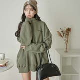 ヘビーウエイトハーフジッププルオーバー 韓国 韓国ファッション | WEGO【WOMEN】 | 詳細画像15