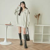 ヘビーウエイトハーフジッププルオーバー 韓国 韓国ファッション | WEGO【WOMEN】 | 詳細画像34