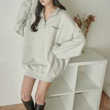 オートミール | ヘビーウエイトハーフジッププルオーバー 韓国 韓国ファッション | WEGO【WOMEN】