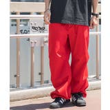 レッド | ワイドミリタリーパンツ 韓国 韓国ファッション | WEGO【MEN】