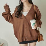 ブラウン | ドロップショルダーカーディガン 韓国 韓国ファッション | WEGO【WOMEN】