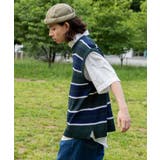 レトロボーダーニットベスト 韓国 韓国ファッション ストリート系 | WEGO【MEN】 | 詳細画像3