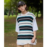 ホワイト Wide | レトロボーダーニットベスト 韓国 韓国ファッション ストリート系 | WEGO【MEN】