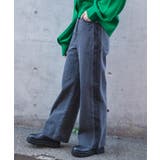 ブラックソノタ | ウエストフィットワイドストレートラインパンツ 韓国 韓国ファッション | WEGO【WOMEN】