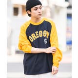 オレンジ | スタジアムロゴプリントBIGロンTシャツ 韓国 韓国ファッション ストリート系 | WEGO【MEN】